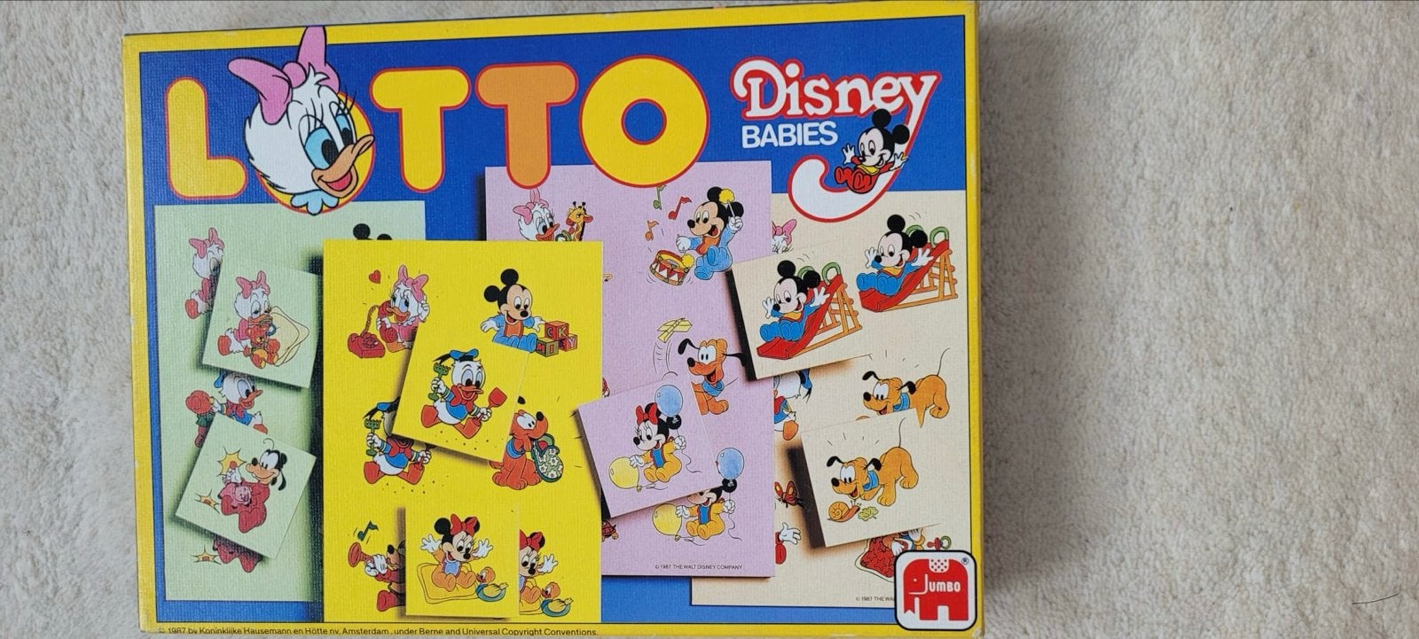 Disney Babies Lotto Spel van Jumbo, Een of twee spelers, Ophalen, Gebruikt