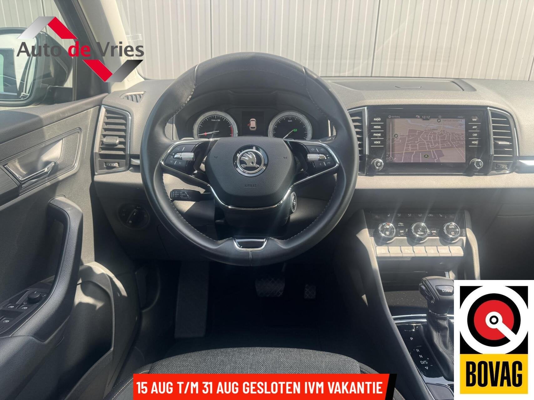 Skoda Karoq 1.5 TSI ACT Clever|Navi|LED|Adaptive Cruise, Stof, Zwart, 4 cilinders, Karoq