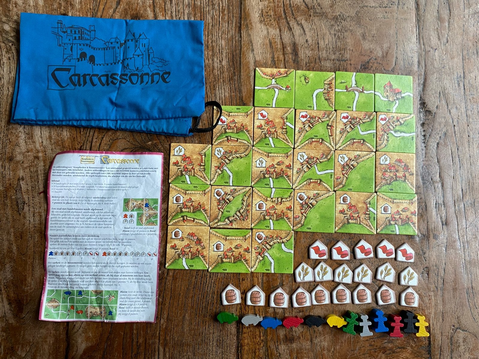 Carcassonne kooplieden en bouwmeesters, Ophalen of Verzenden, Zo goed als nieuw, 999 Games   ..