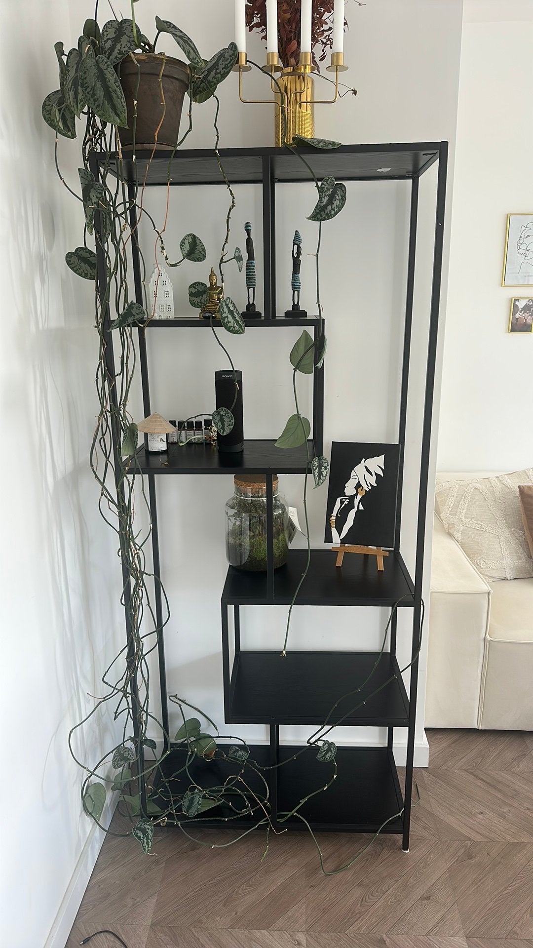 Westwing Wandrek Karina, Ophalen, Met plank(en), Gebruikt, 50 tot 100 cm