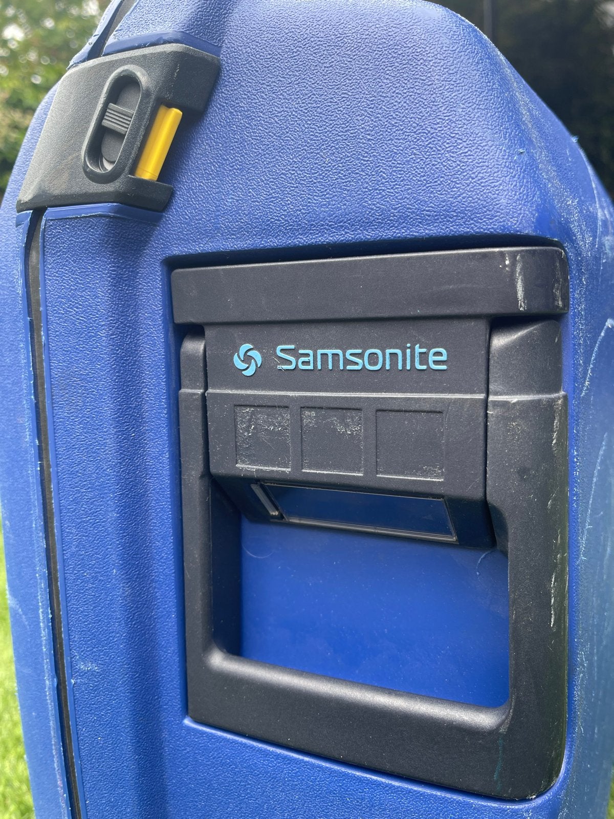 Samsonite Koffer - Blauw, Hard Kunststof, Gebruikt, Sieraden, Tassen en Uiterlijk, Koffers, Ophalen, Gebruikt, Hard kunststof