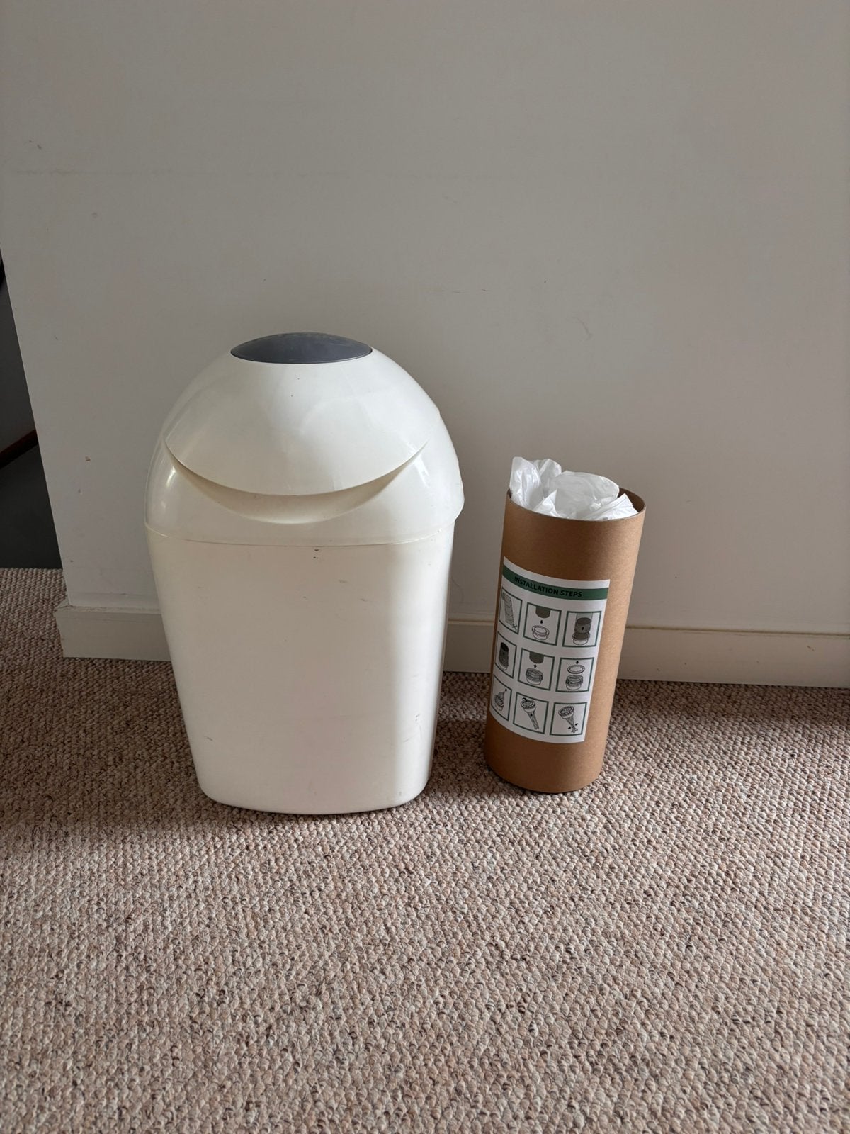 Luieremmer met plastic navulling, Ophalen, Zo goed als nieuw, Luieremmer