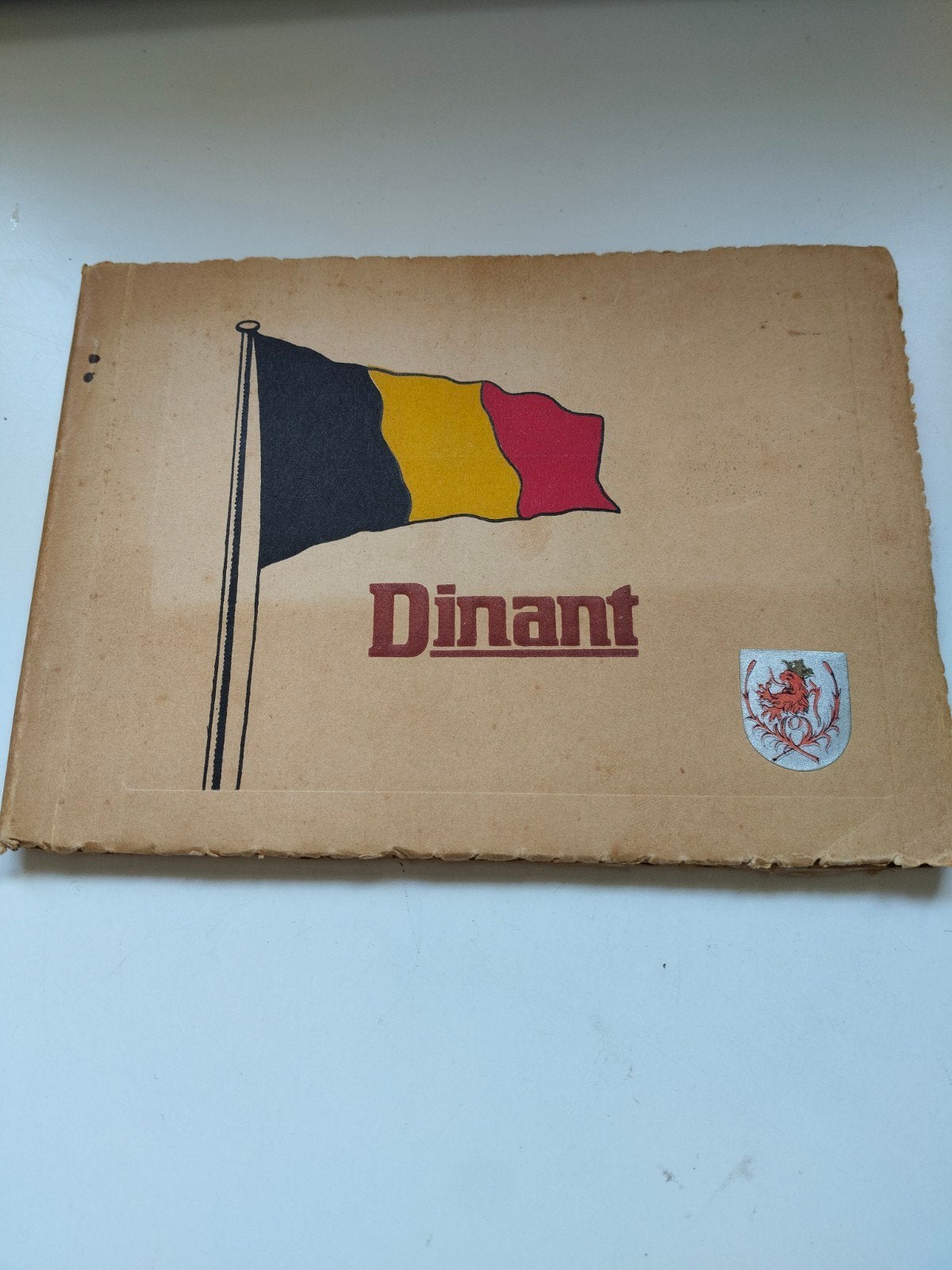 Oude catalogus Dinant België met vlag en stadsgezicht, Antiek en Kunst, Verzenden, Onbekend