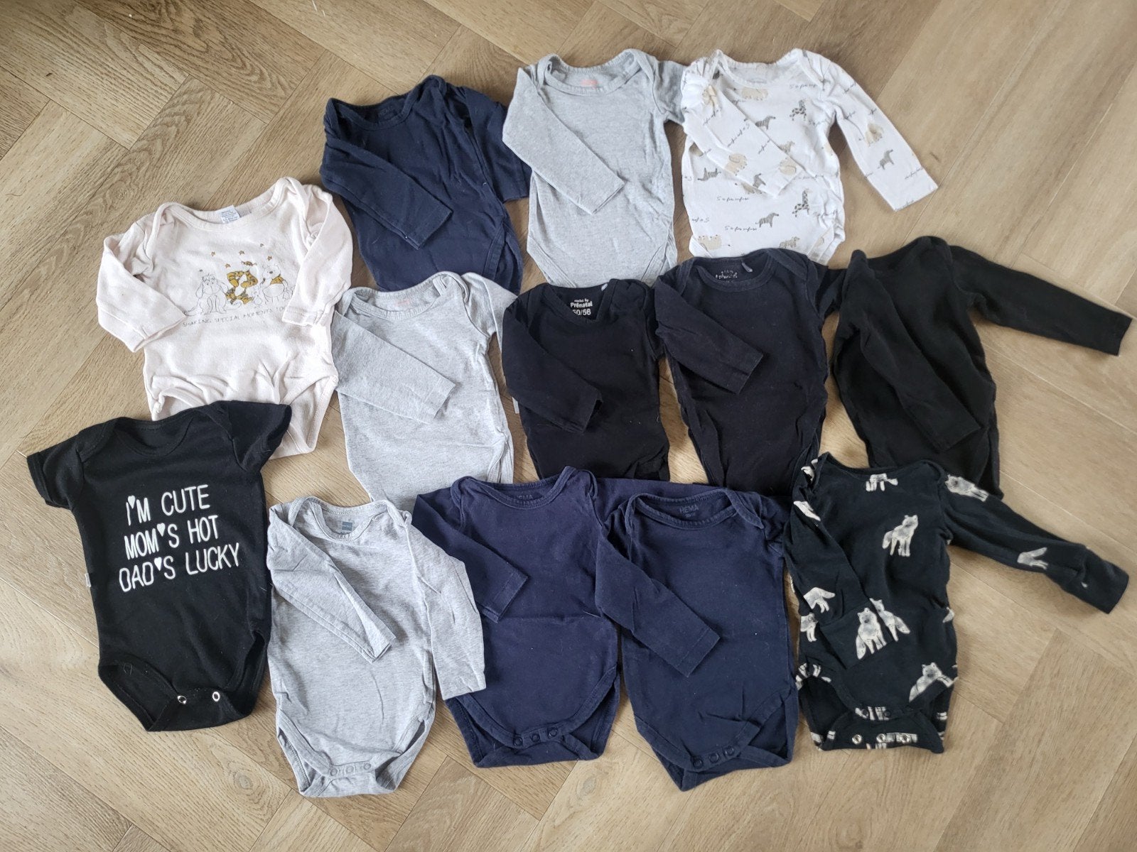 Baby rompertjes maat 50/56 - Hema, Disney Baby, Nacht- of Onderkleding, Jongetje of Meisje, Hema, Disney Baby, Ophalen of Verzenden