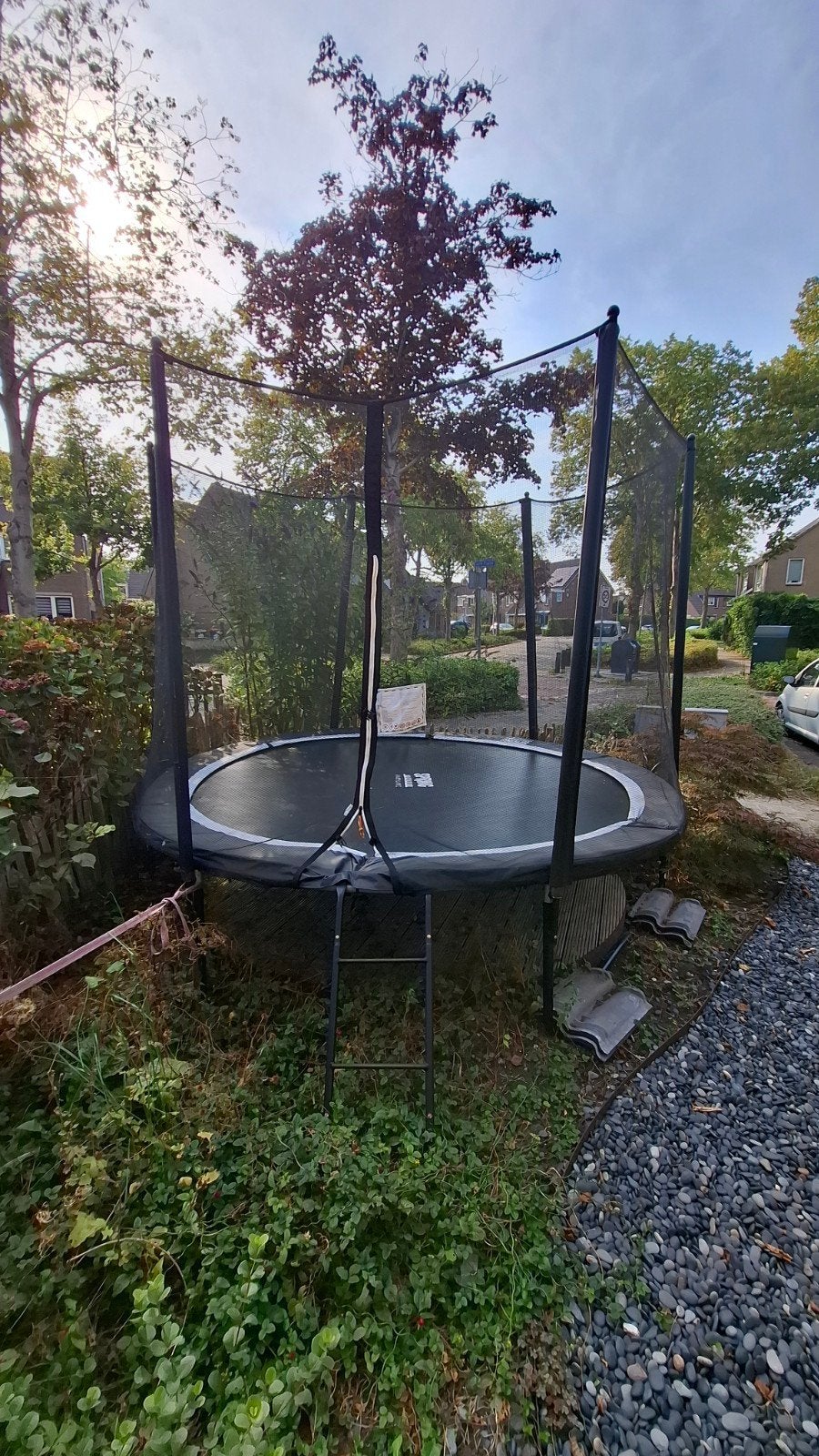 Spring Trampoline met Veiligheidsnet 305cm, Ophalen, Gebruikt