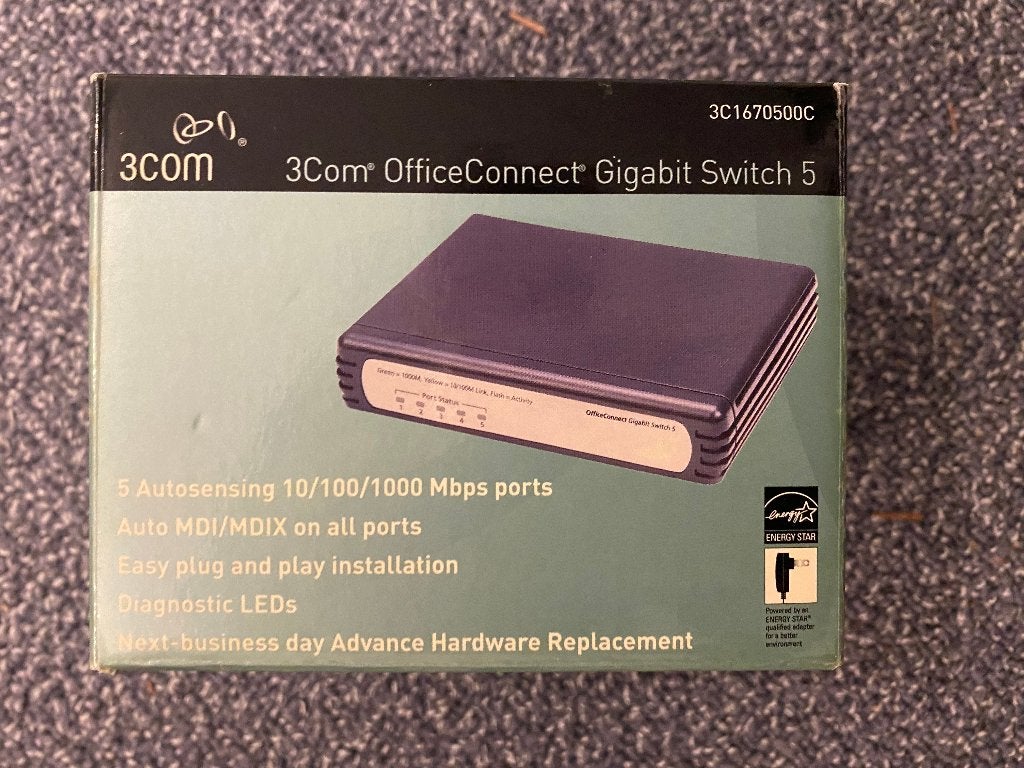3Com OfficeConnect Gigabit Switch 5, Computers en Software, Ophalen of Verzenden, Zo goed als nieuw