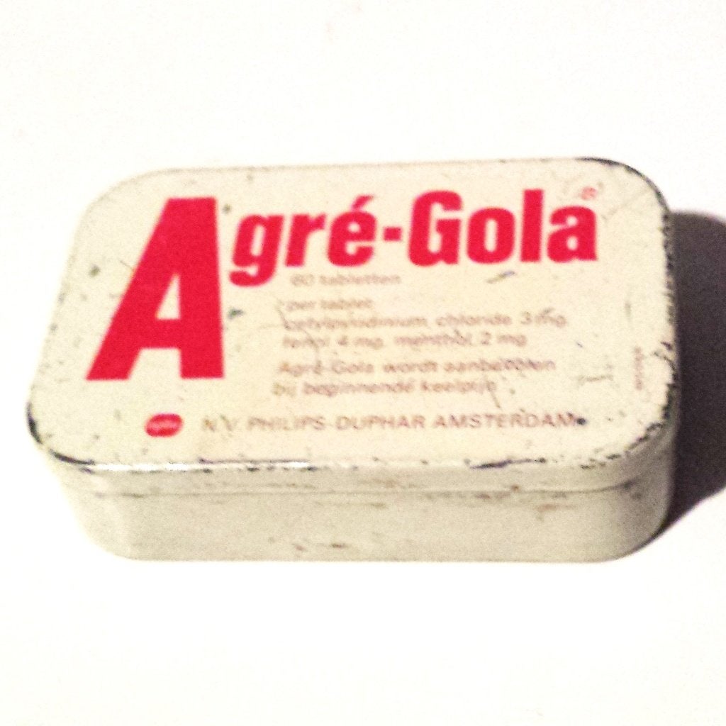 Oud blik Agre-Gola, Ophalen of Verzenden, Gebruikt, Overige
