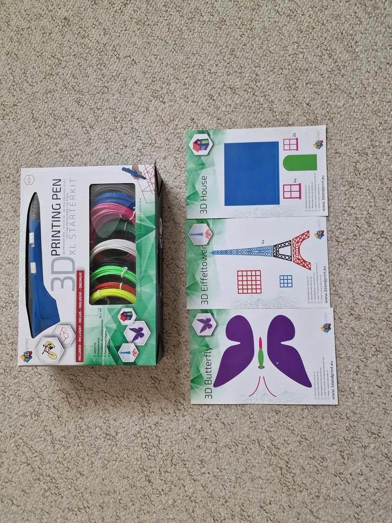3D Printing Pen XL Starterkit - met doos!, Computers en Software, 3D Printers, Onbekend, Nieuw, Ophalen of Verzenden, Filament