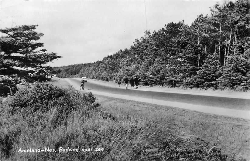 377-178-015 Ameland Badweg naar Zee, Verzenden, Voor 1920, Friesland