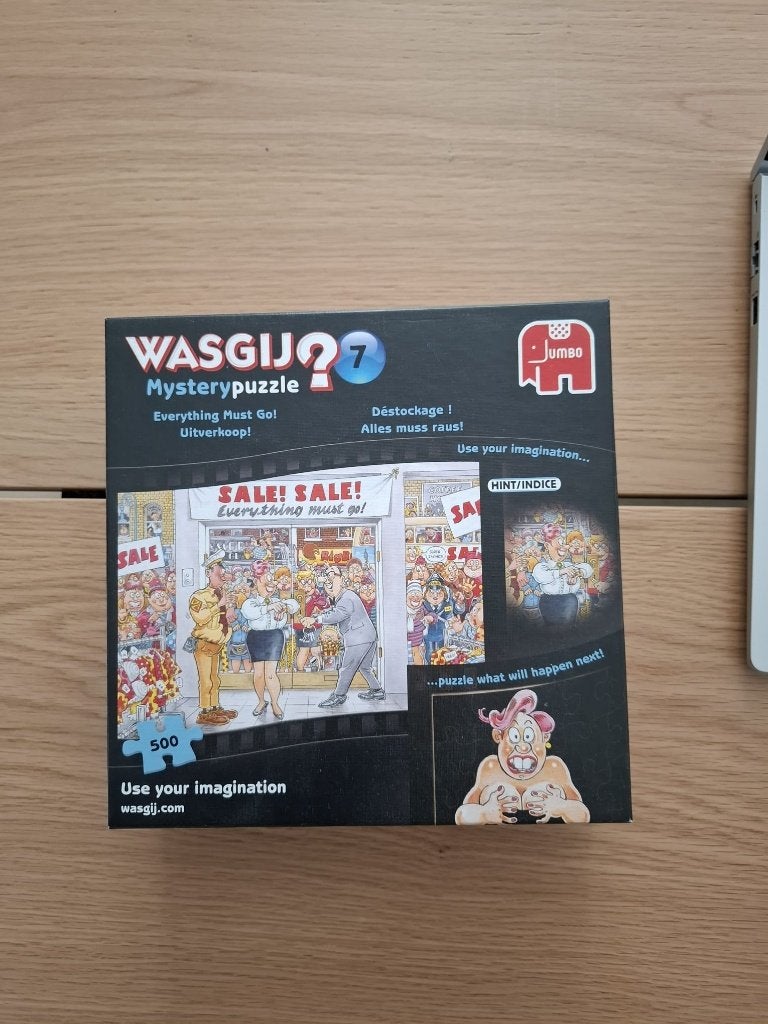Wasgij puzzel 500 stukjes - Uitverkoop, Ophalen of Verzenden, 500 t/m 1500 stukjes, Zo goed als nieuw, Legpuzzel