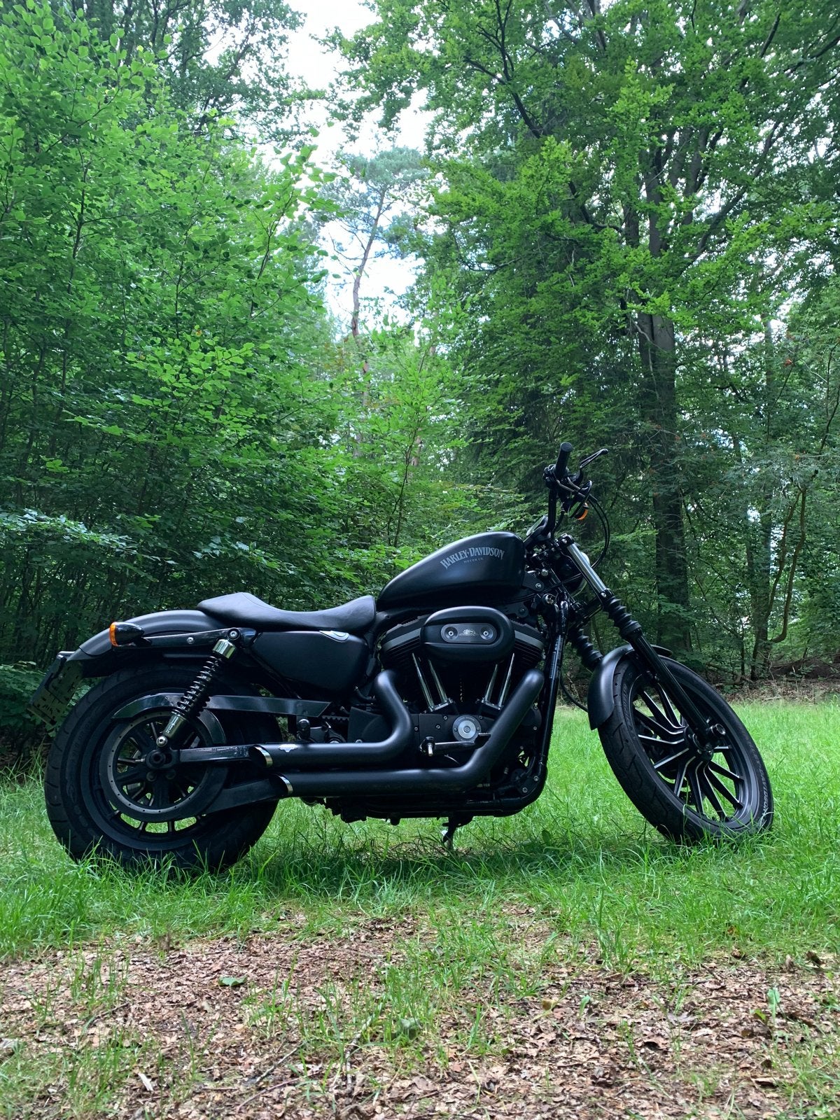 Harley Davidson 883 Iron Black - 2012 - 27000 km, Motoren, 2 cilinders, Handgeschakeld, Chopper, Motorrijbewijs A