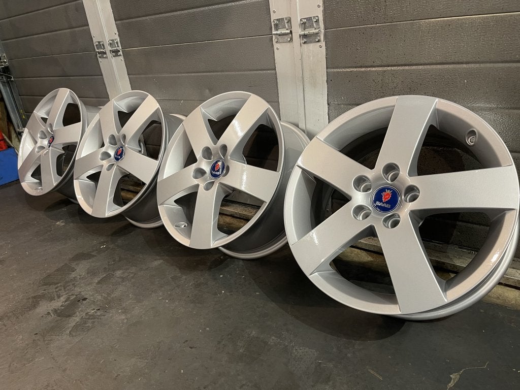 Saab aero velgen Alu 52 nieuw gecoat, Niet ingevuld, Velg(en), Niet ingevuld, 17 inch