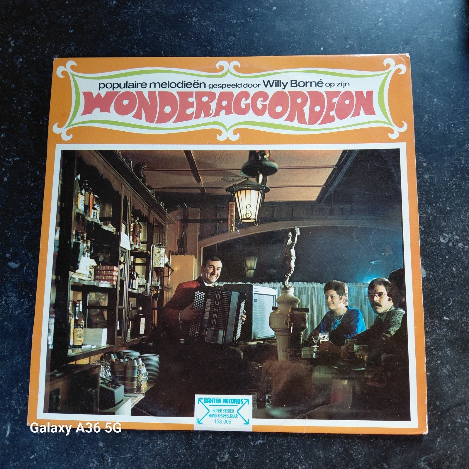 Willy Borné - Populaire Melodieën op zijn Wonderaccordeon LP, LP, Gebruikt, Overige genres, Ophalen of Verzenden