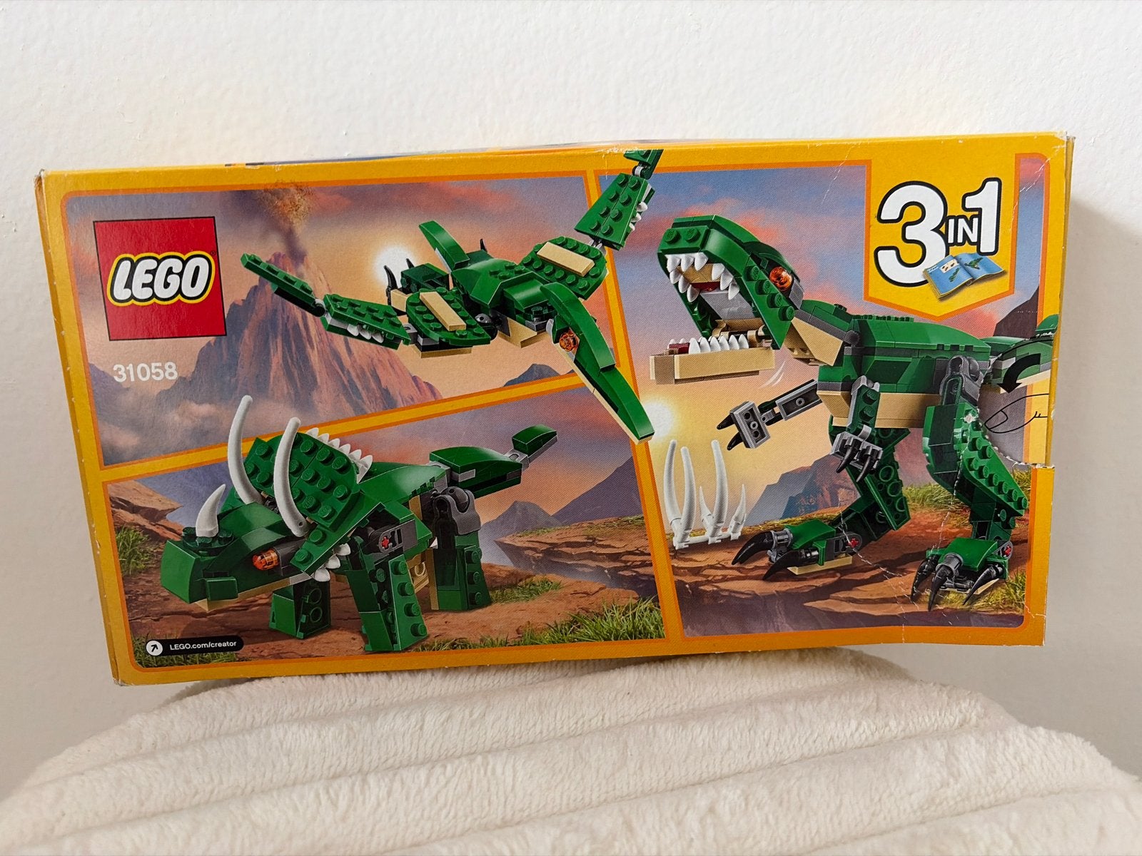 LEGO Creator 31058 Dinosaurus 3-in-1 set, Ophalen of Verzenden, Gebruikt