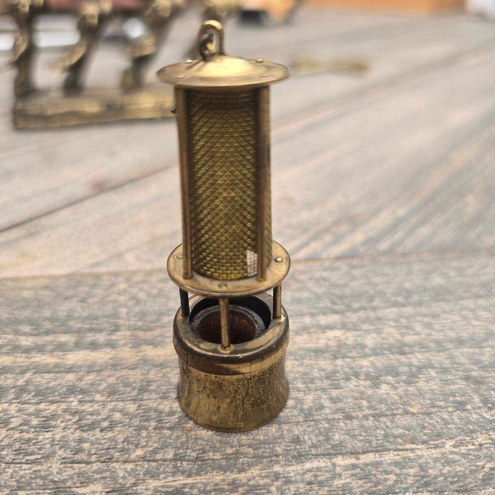 Antieke DRGM Benzineaansteker - Mijnlamp (ca. 1910-1930, Ophalen