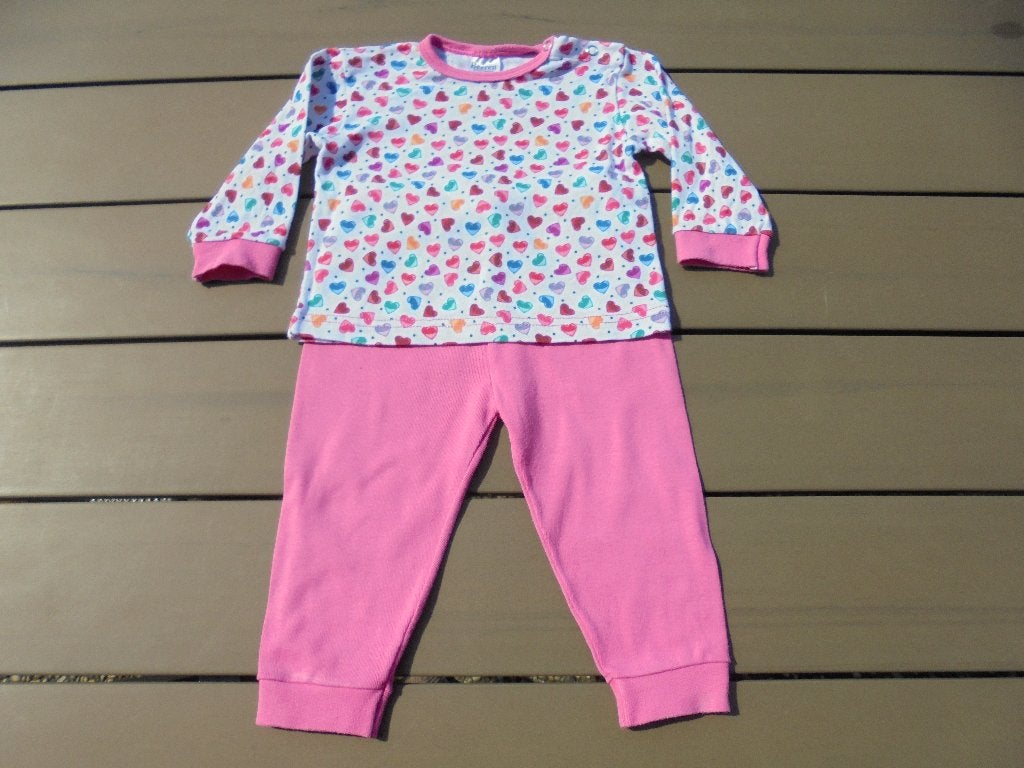 K137 Wit roze pyjama Beeren maat 62/68, Kinderen en Baby's, Nacht- of Onderkleding, Meisje, Beeren, Ophalen of Verzenden