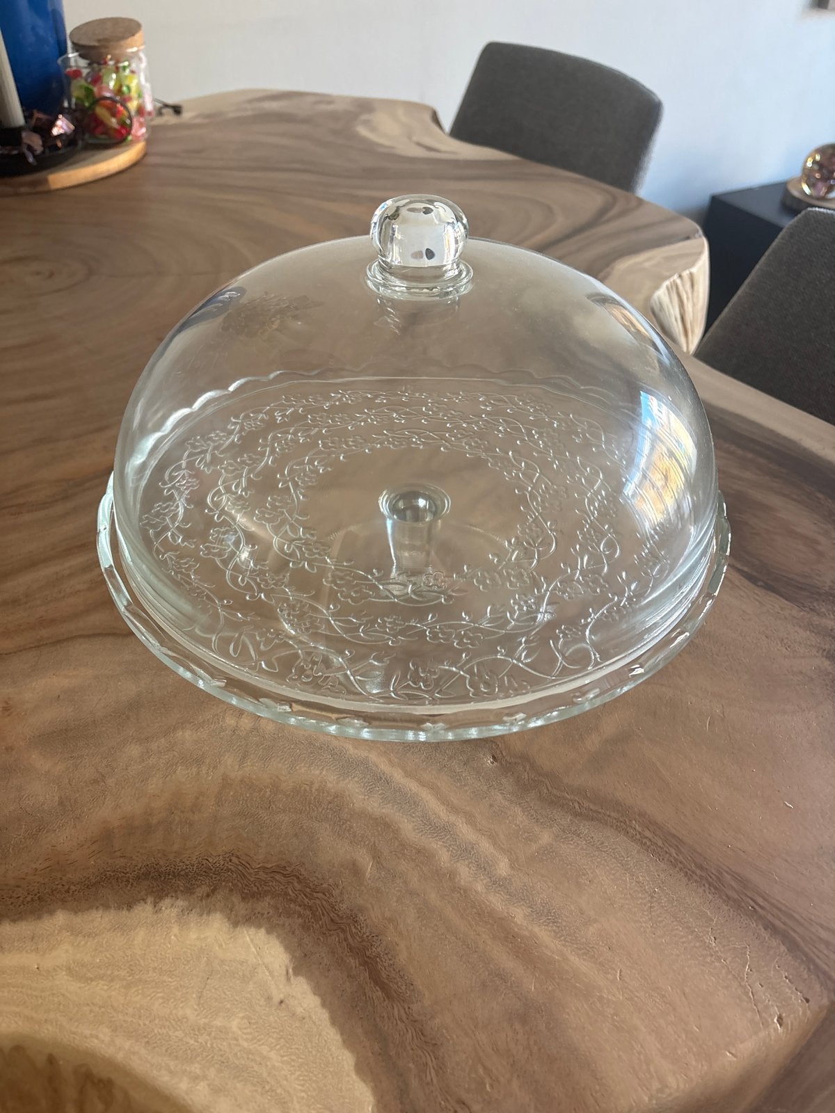 IKEA Glazen Taartstolp met Voet - Zo goed als nieuw, Ophalen, Zo goed als nieuw, Glas, Modern