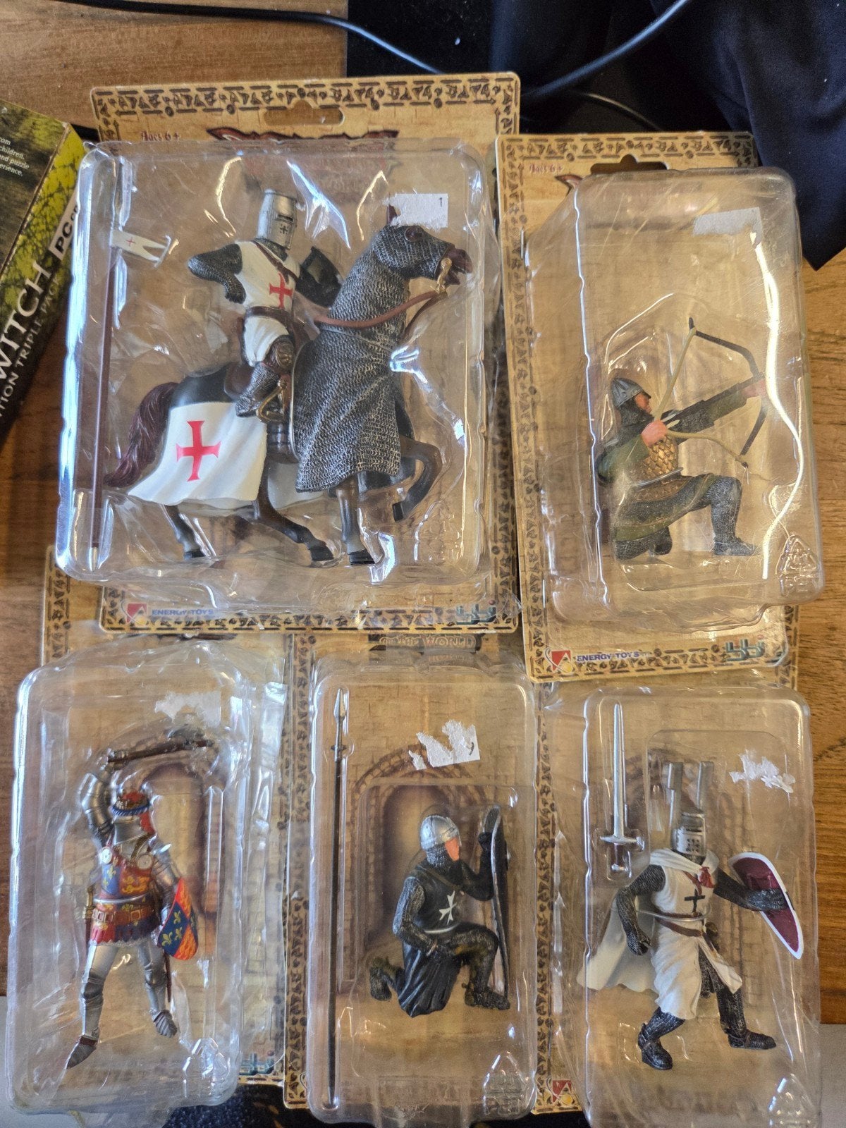 Set van 6 Middeleeuwse Ridder Actiefiguren Nieuw in Verpakk, Ophalen of Verzenden, Nieuw