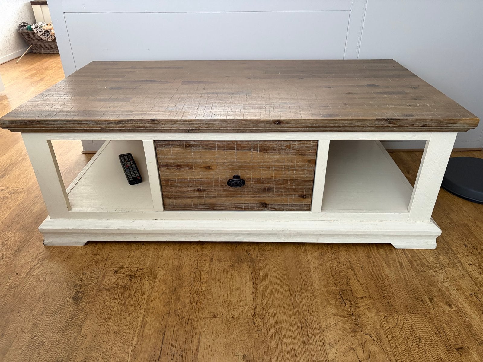 Complete set: Salontafel, tv-meubel en keukenkast, Ophalen, Gebruikt, 100 tot 150 cm, 75 – 100
