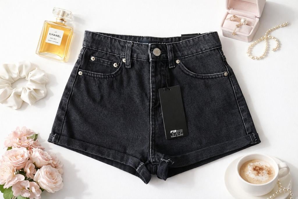New Yorker korte zwarte denim shorts maat xs, Kleding | Dames, Spijkerbroeken en Jeans, On-line, Zwart, Nieuw, New Yorker