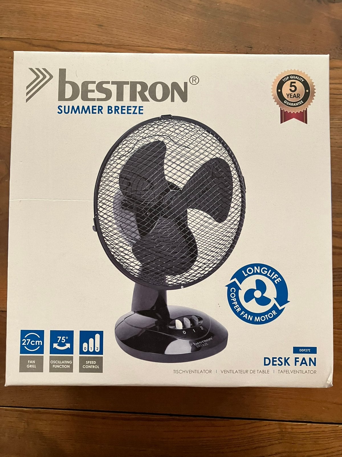 Ventilator, desk fan, tafelventilator Bestron. Nieuw!, Ophalen, Nieuw, Tafelventilator