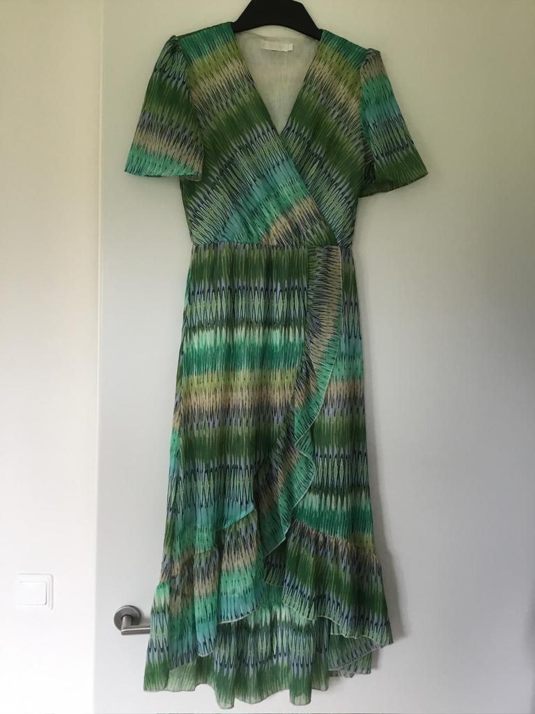Groene jurk maat S Flamant Rose, Kleding | Dames, Jurken, Ophalen of Verzenden, Zo goed als nieuw, Maat 36 (S), Onder de knie