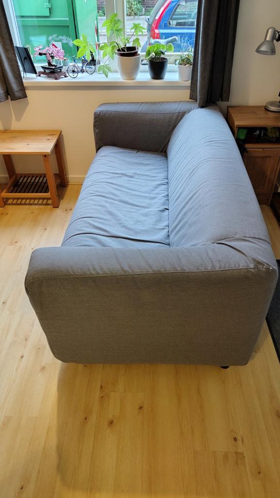 IKEA Klippan bank grijs, Huis en Inrichting, Ophalen, Gebruikt, 150 tot 200 cm, Tweepersoons