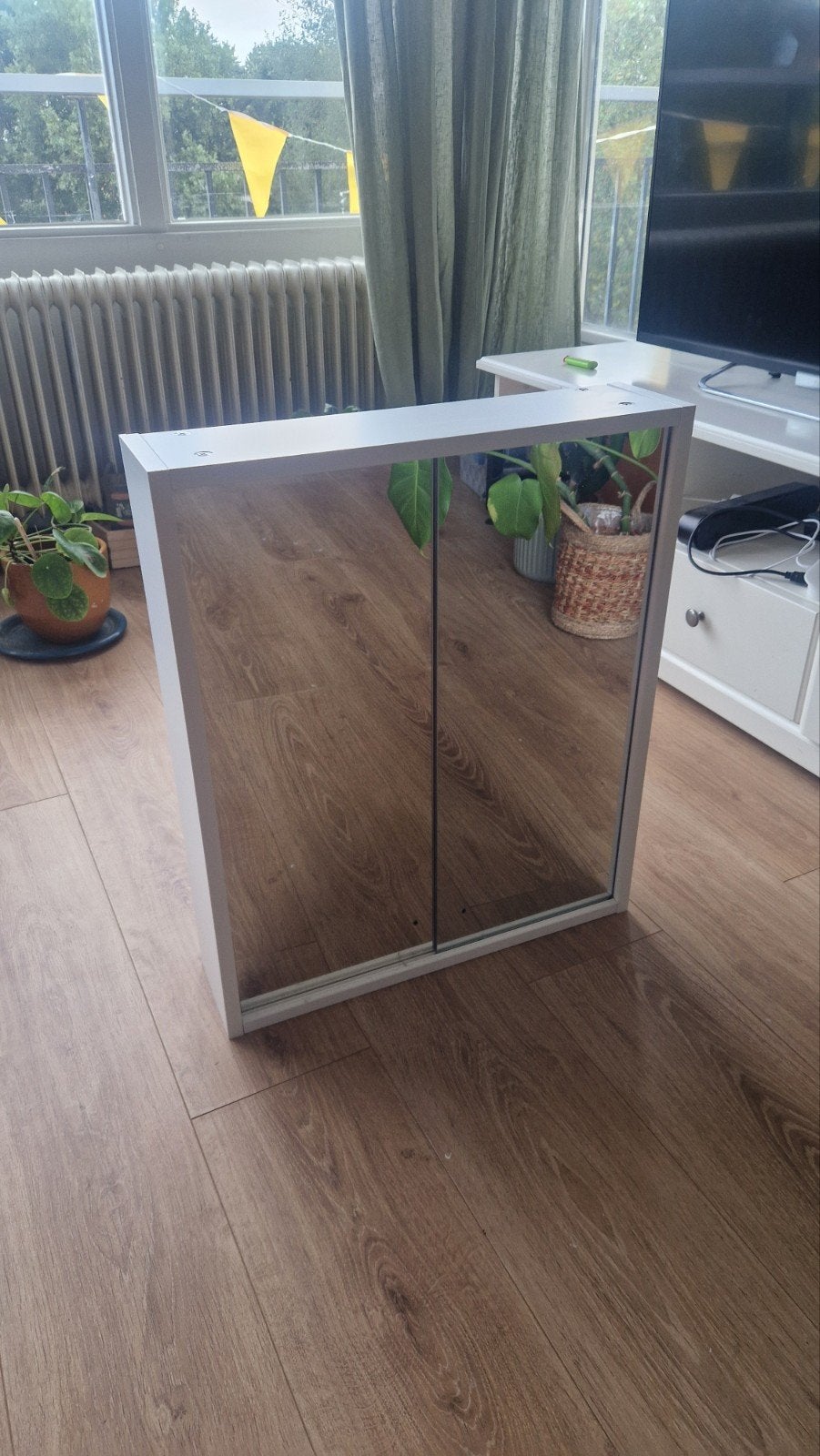IKEA Nysjön badkamer kastje, nooit gebruikt, Wit, Nieuw, Spiegel/spiegelkast, Ophalen