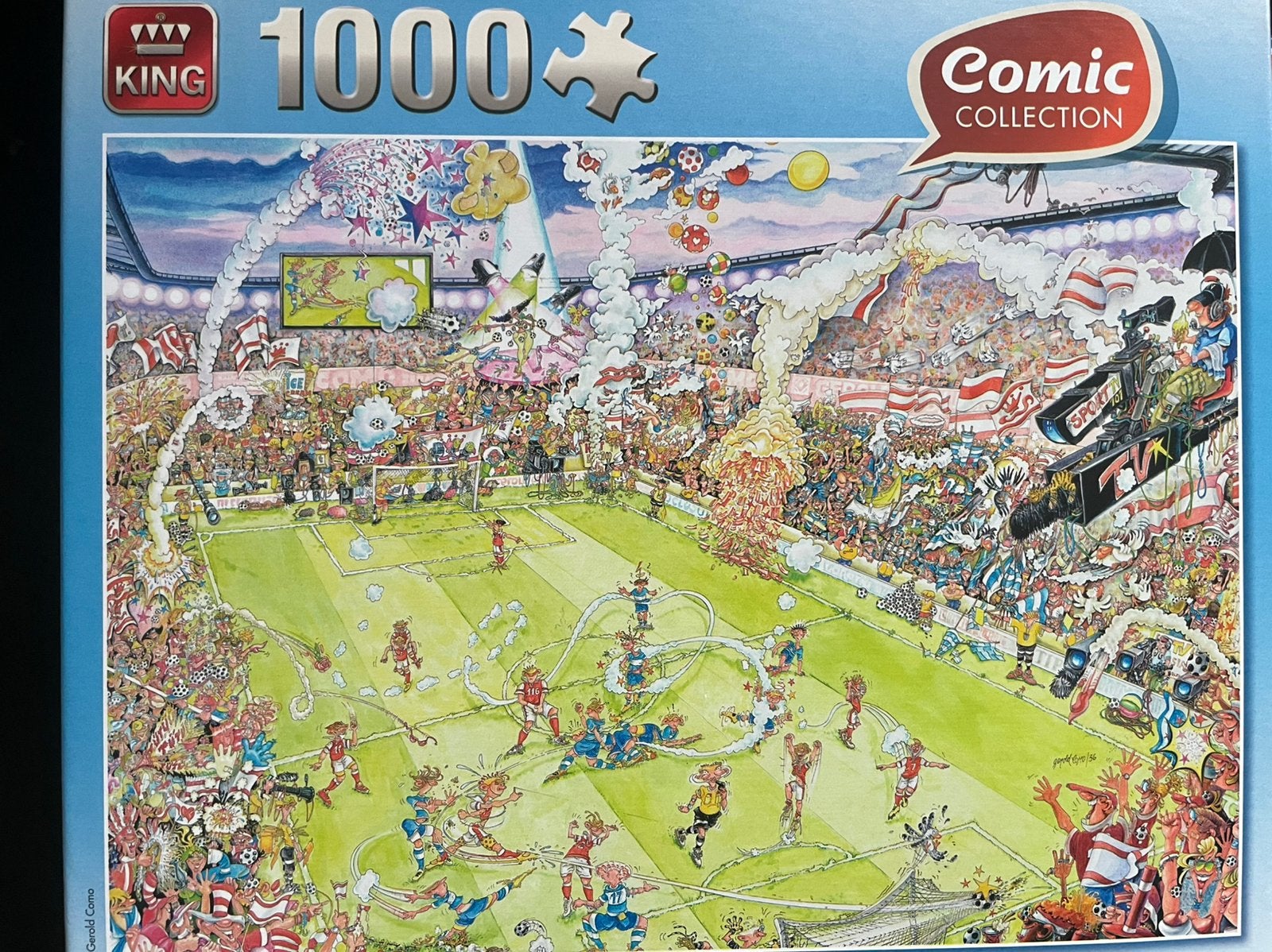 King puzzel - soccer, Ophalen of Verzenden, 500 t/m 1500 stukjes