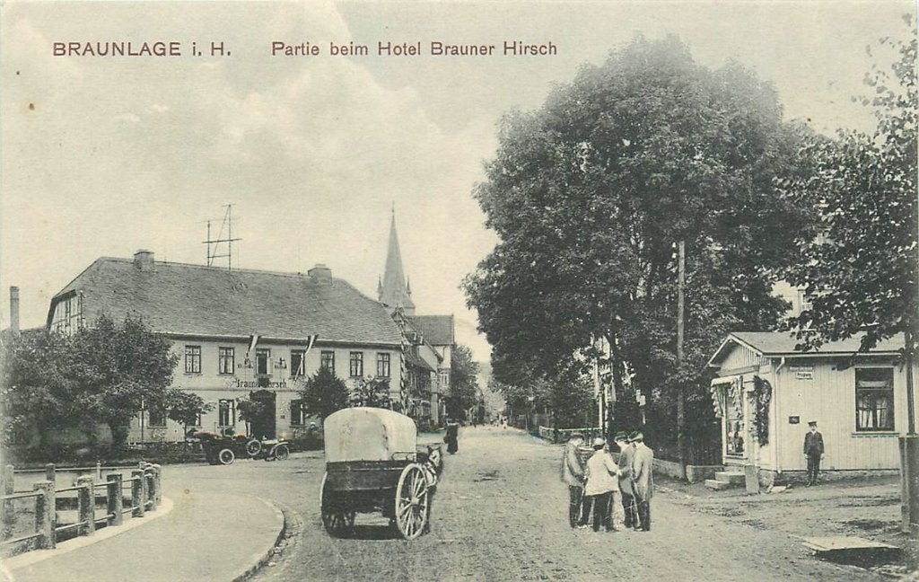 379-149-007 Braunlage  Hotel Brauner Hirsch, Ophalen of Verzenden, Voor 1920, Duitsland