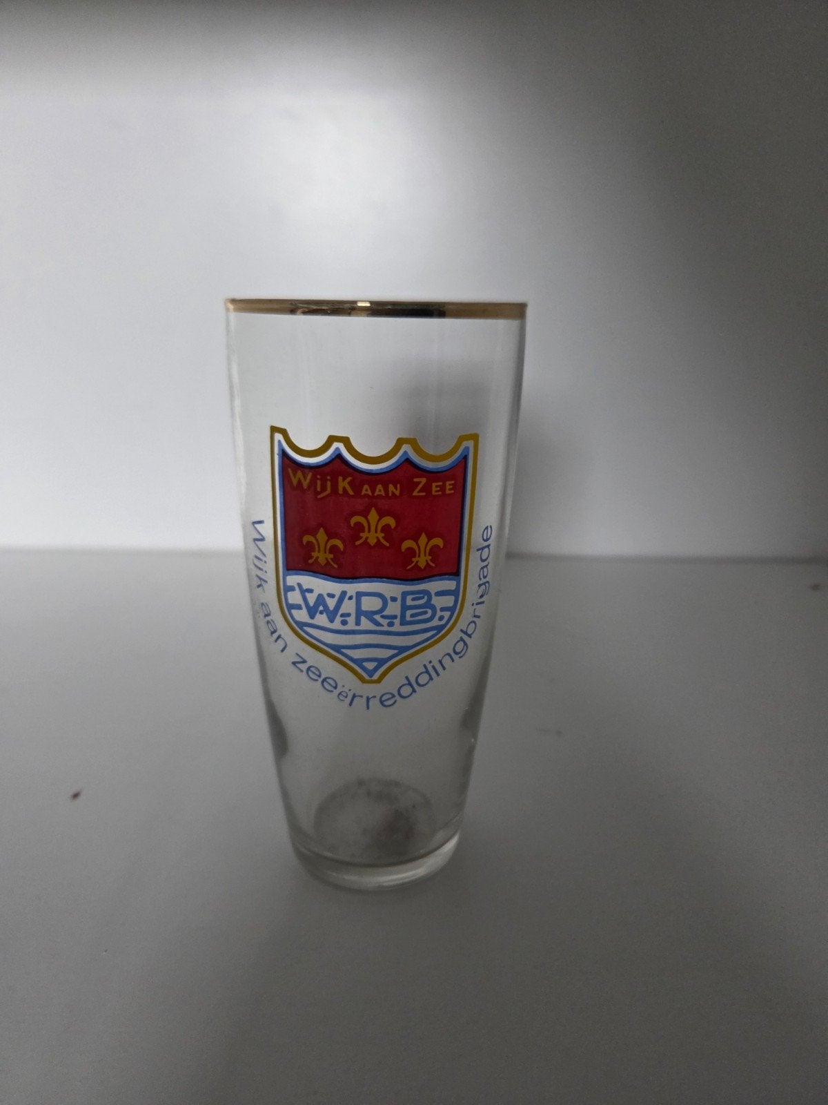 Vintage glas Wijk aan Zee Reddingsbrigade, Ophalen of Verzenden, Zo goed als nieuw