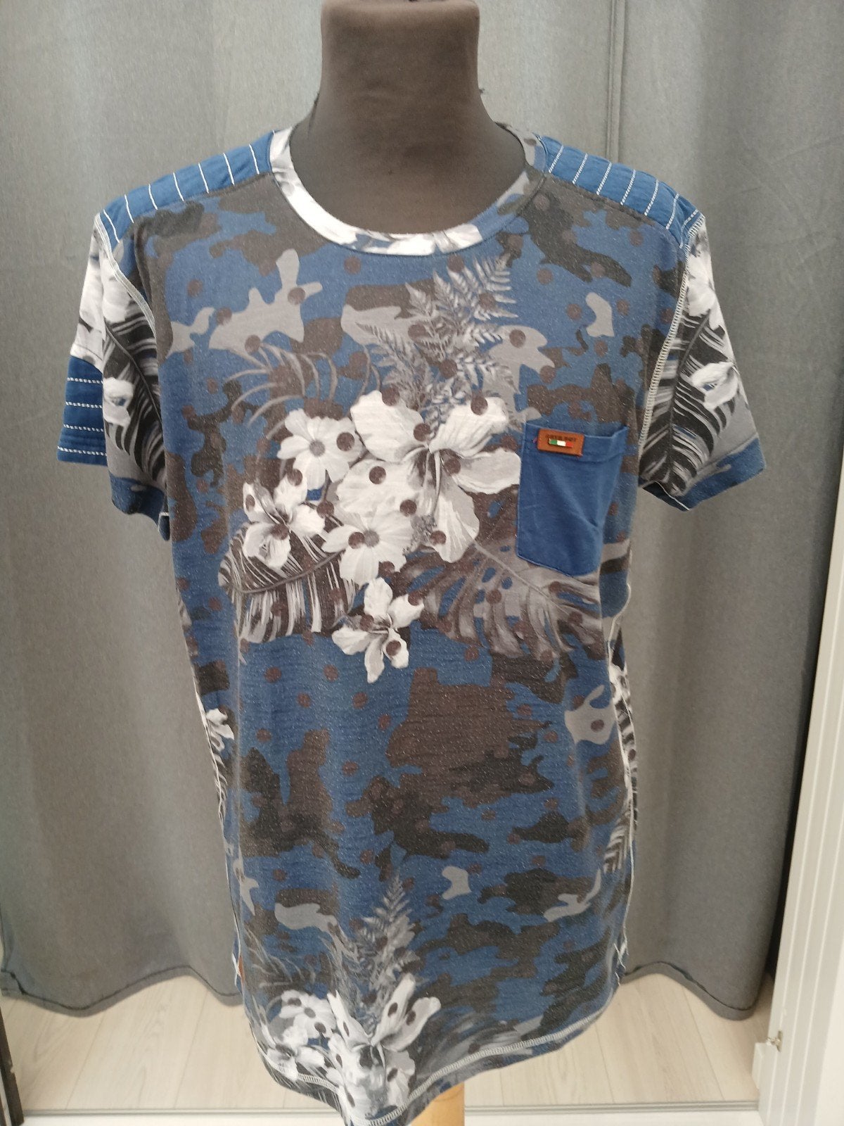 Arya Boy Blauw Gekleurd T-shirt Maat L, Kleding | Heren, Arya Boy, Maat 52/54 (L), Blauw, Ophalen of Verzenden