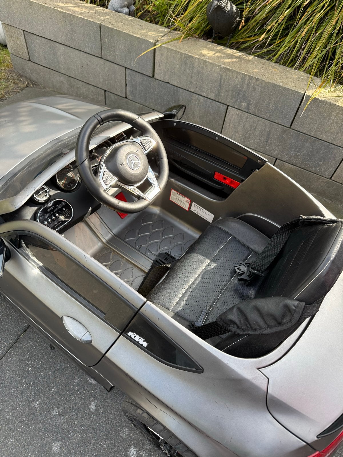 Mercedes SLS AMG Kinderauto Zilver, Ophalen, Gebruikt, Afstandsbediening