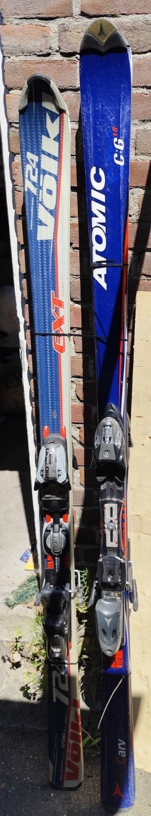 Atomic c:6 18, 178cm. Voelkl 724 167cm ski's samen € 10,-, Ophalen, 160 tot 180 cm, Gebruikt, Atomic