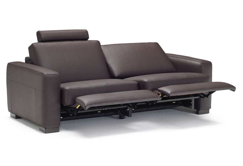 Natuzzi Italsofa bank Luxe Leer Relaxbank relaxstoel bed, Ophalen, Gebruikt, Driepersoons, Rechte bank