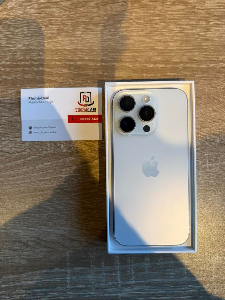iPhone 15 pro 128 gb factuur + Garantie, 256 GB, Apple, Apple, Zwart