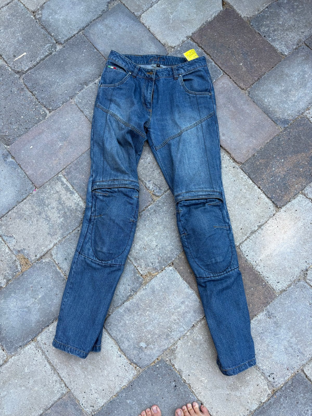 Vanucci SL spijkerbroek met ritsen, maat 36, Ophalen of Verzenden, Zo goed als nieuw, Blauw, W36 - W38 (confectie 52/54)