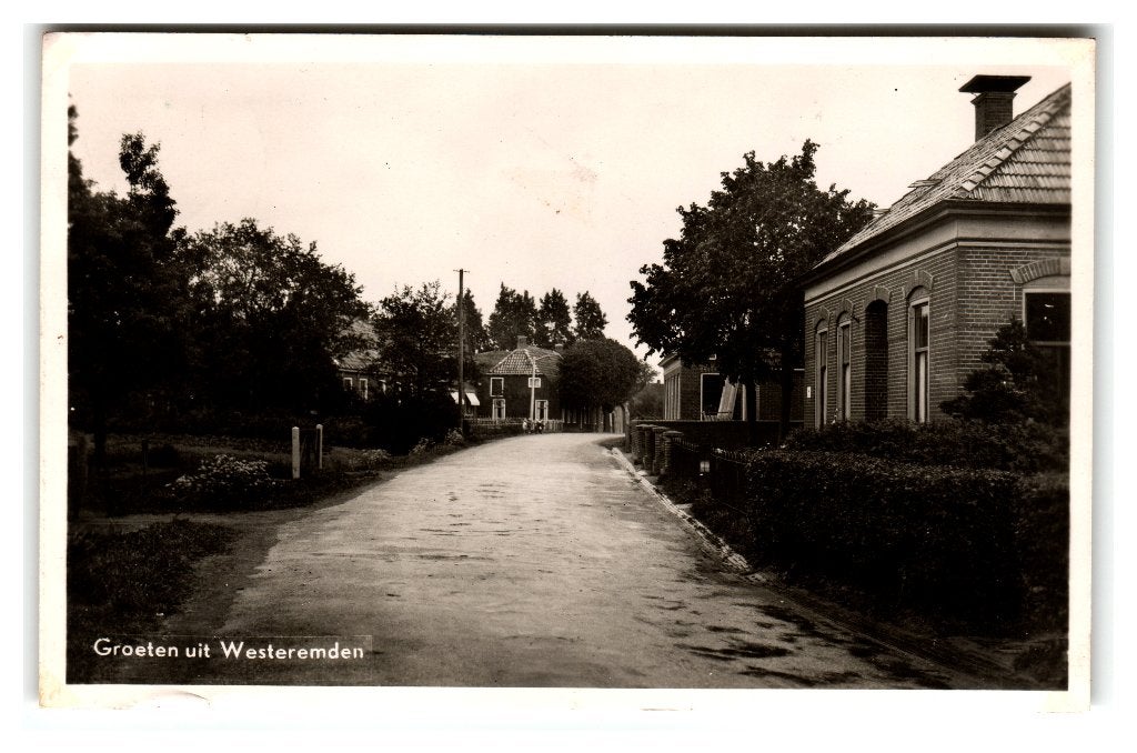 Westeremden, Groeten uit Westeremden, Verzenden, 1940 tot 1960, Gelopen, Groningen