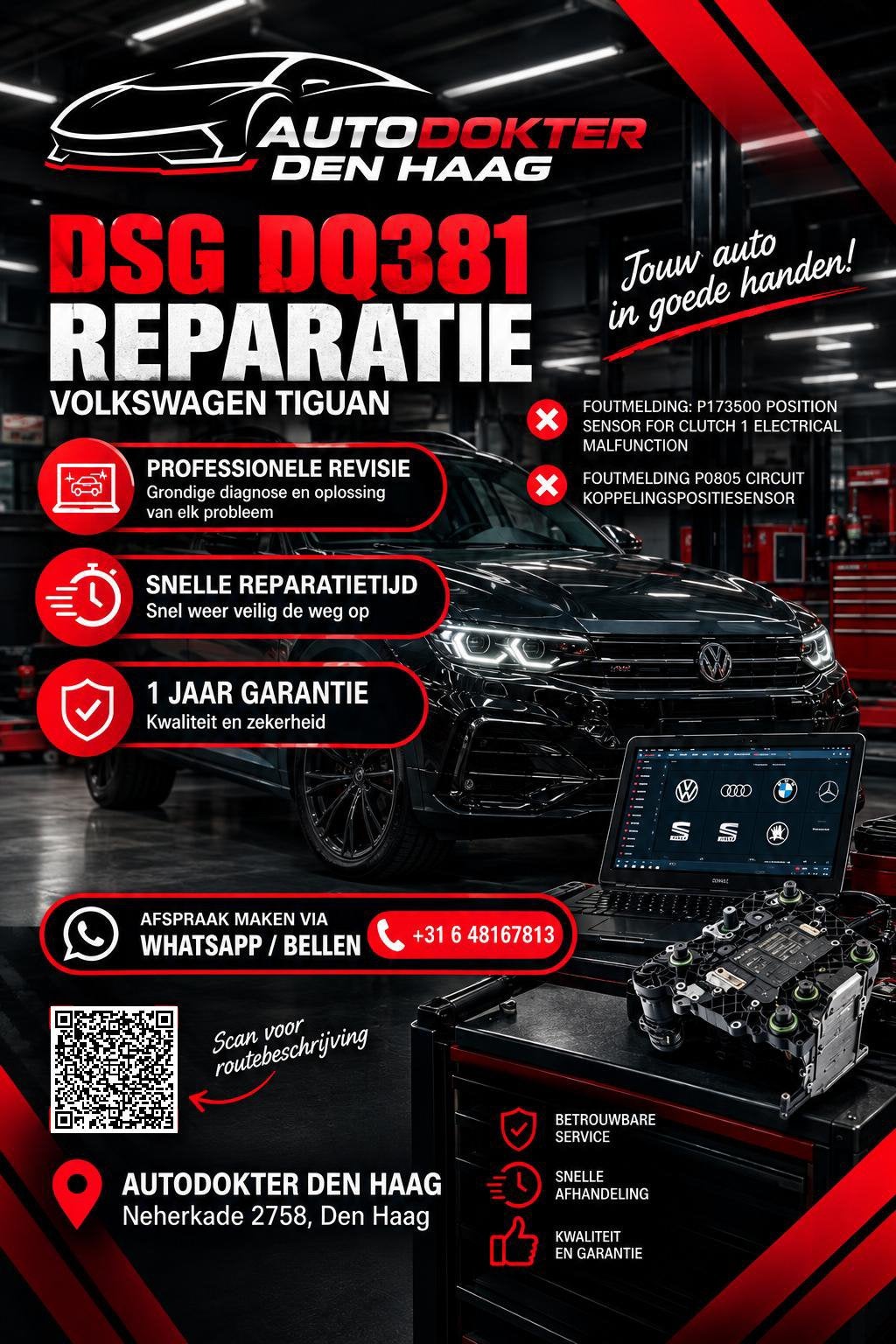 DSG REPARATIE DQ381, Diensten en Vakmensen