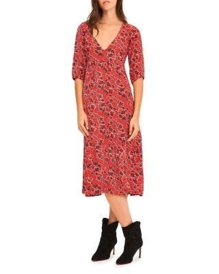 Ba&sh jazz midi dress, Maat 38/40 (M), Ophalen of Verzenden, Zo goed als nieuw, Ba&sh