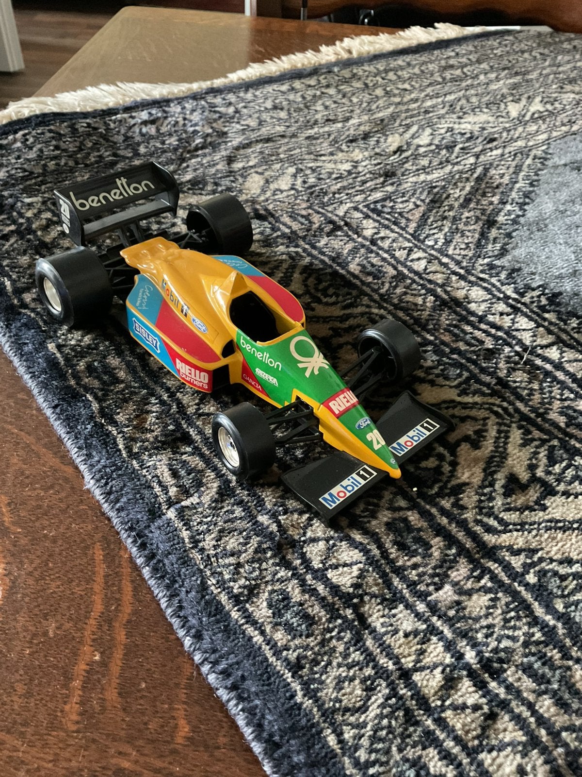 Vintage Benneton formule 1 auto, Ophalen of Verzenden, Gebruikt, Formule 1