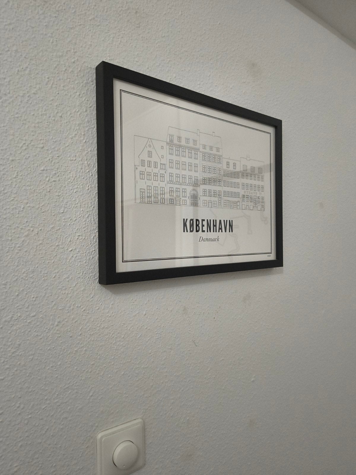 Fotolijst met poster van Kopenhagen (Wijck), Ophalen of Verzenden, Zo goed als nieuw, Print
