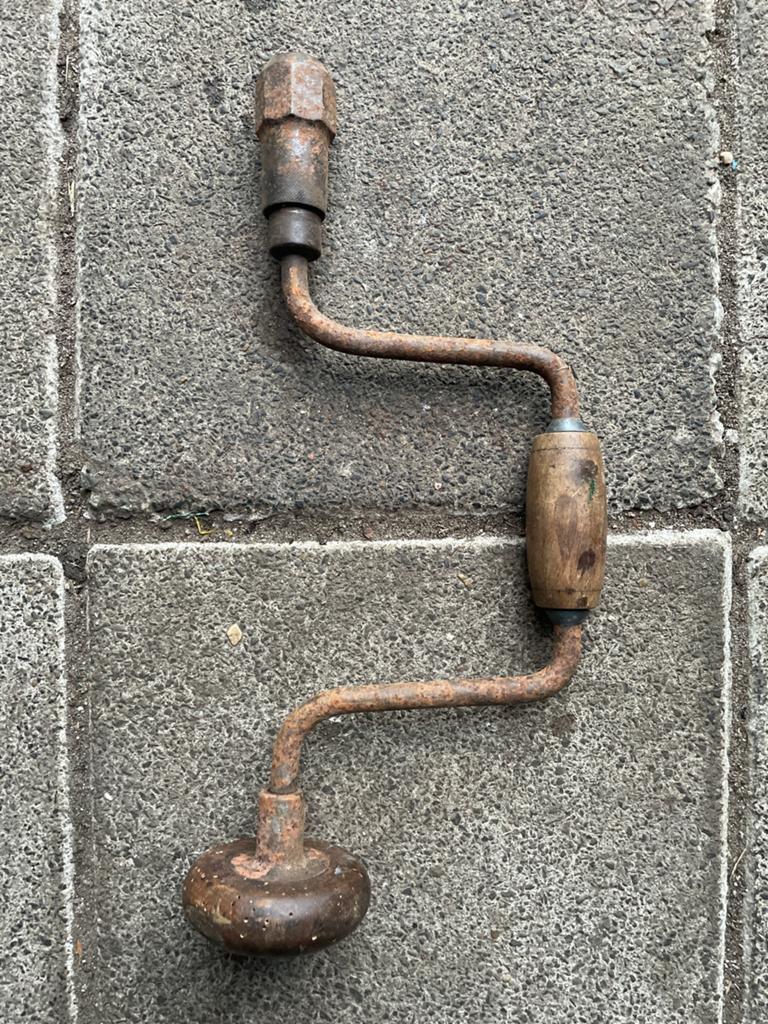Vintage hand boor, Ophalen, Gebruikt