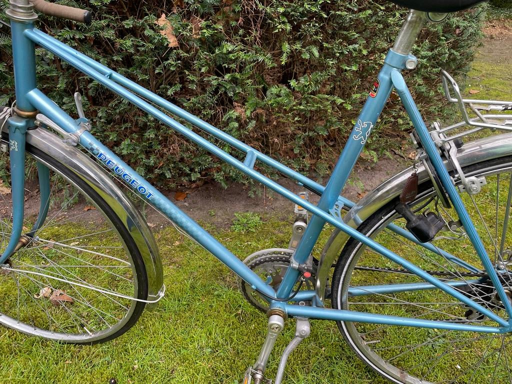 Vintage Peugeot racefiets, Fietsen en Brommers, Fietsen | Racefietsen, 28 inch, Gebruikt, Dames, 53 tot 57 cm