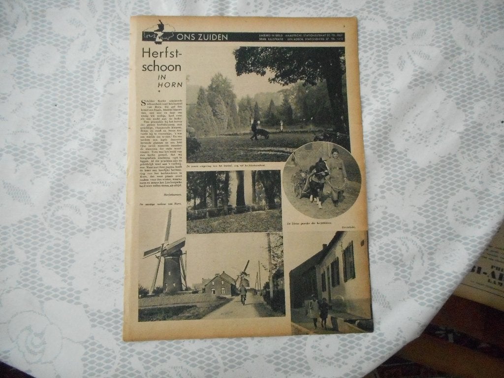 Horn. Herfstschoon. 1937., Ophalen of Verzenden, 1920 tot 1940, Nederland, Knipsel(s)