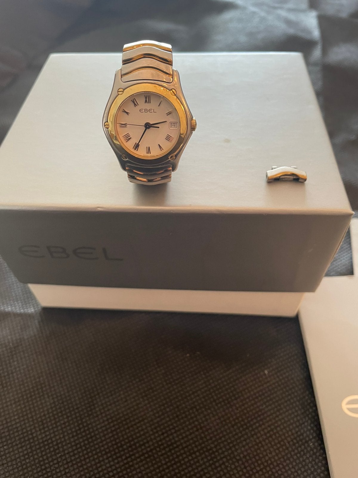 Ebel dameshorloge met extra schakel, Overige merken, Staal, Polshorloge, Ophalen of Verzenden