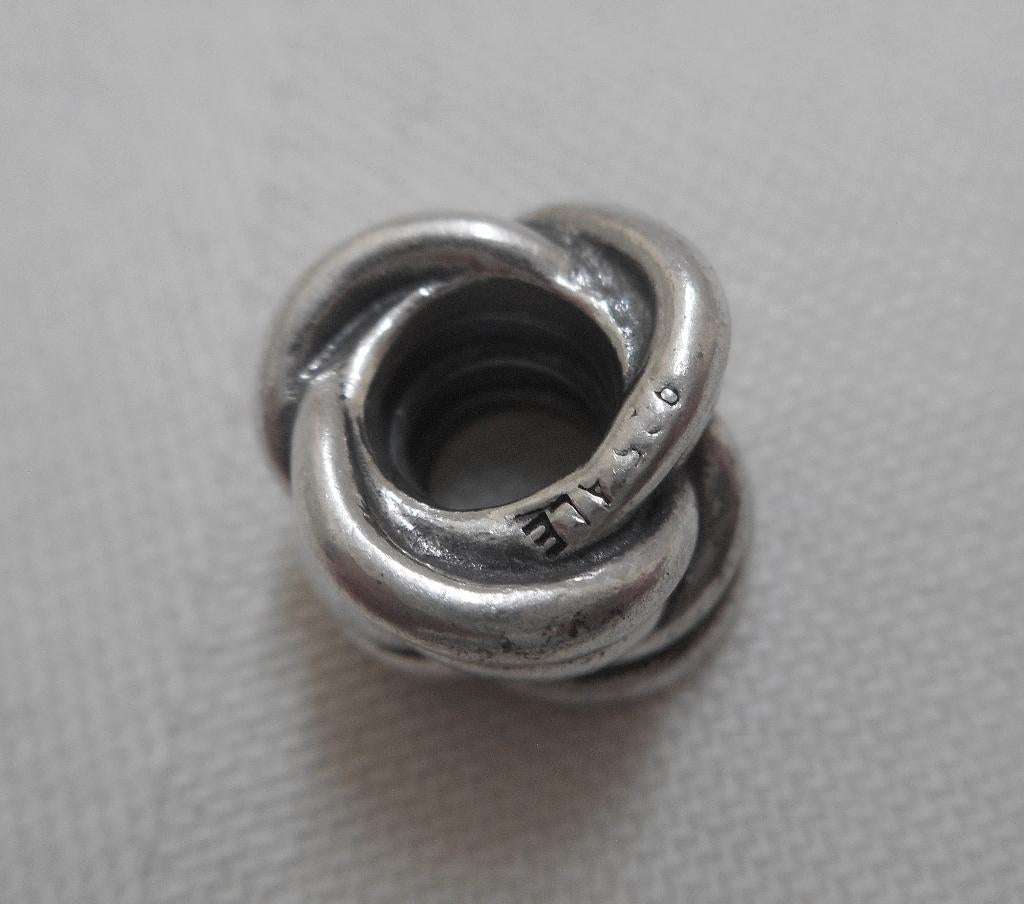 Zilveren Pandora Charms Forget-Me-Knot Charm nr.713, Verzenden, Pandora, Zo goed als nieuw, 1 bedel