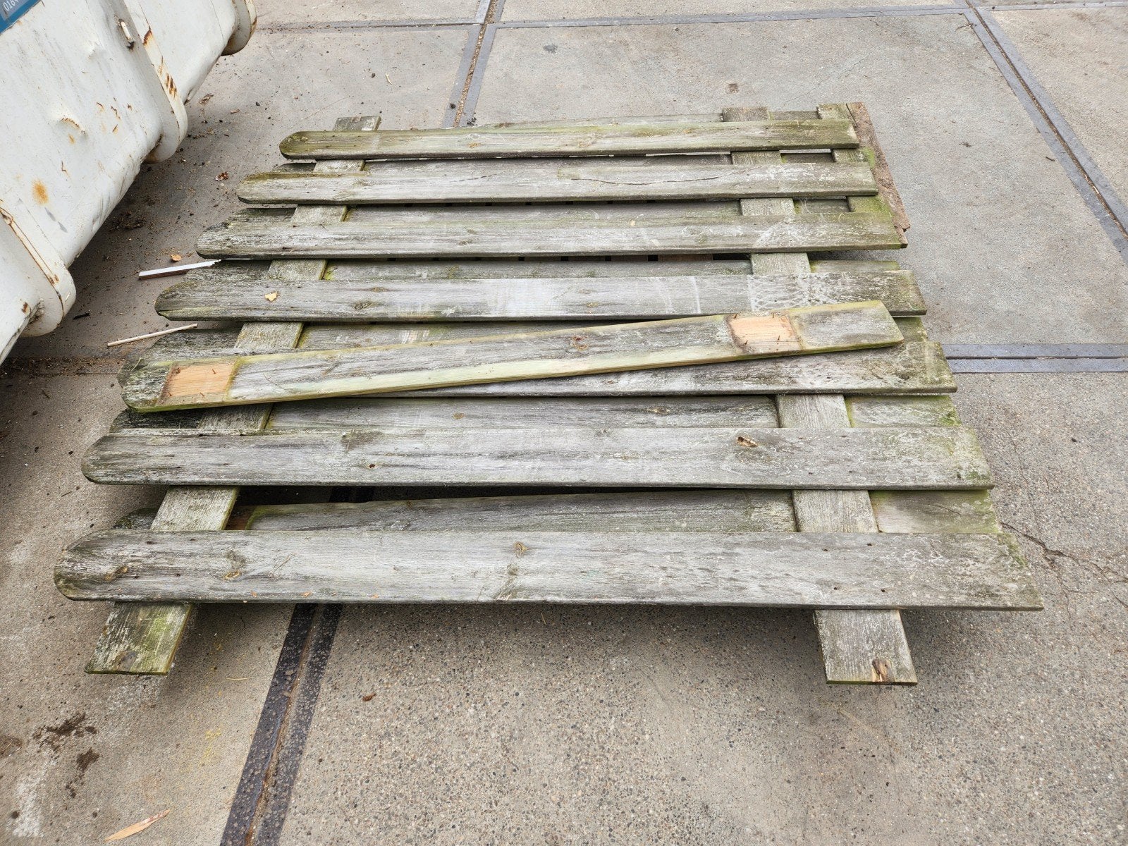 V1 Gebruikte houten schutting planken schuttingdelen, Tuin en Terras, Minder dan 3 meter, Ophalen of Verzenden, Hout, 1 tot 2 meter