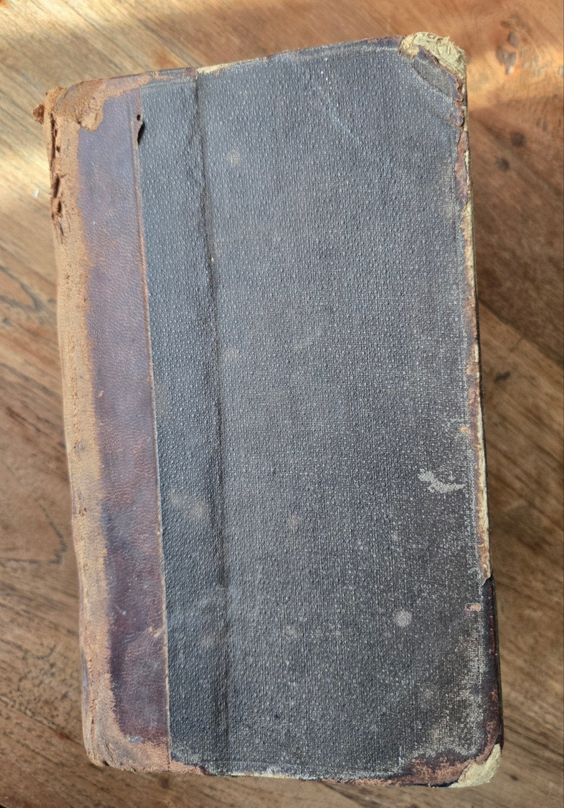 Antieke Statenbijbel leder rug (2) , gedateerd achterin 1824, Ophalen of Verzenden