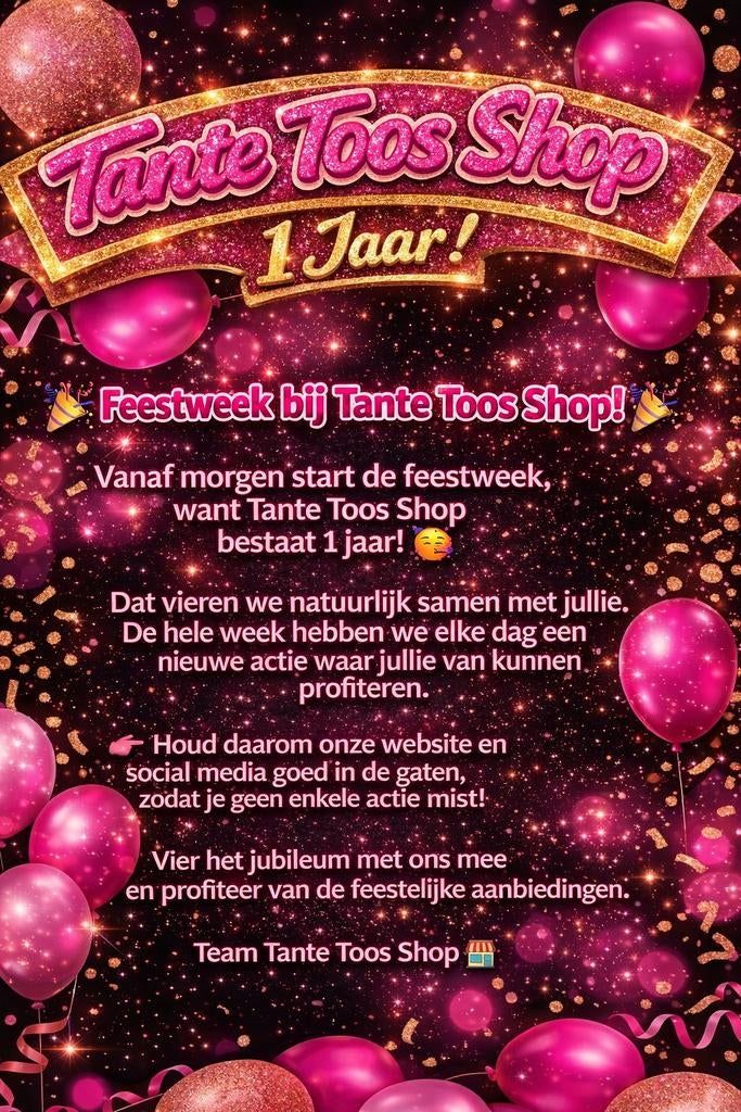 TANTE TOOS SHOP BESTAAT 1 JAAR, Eén persoon